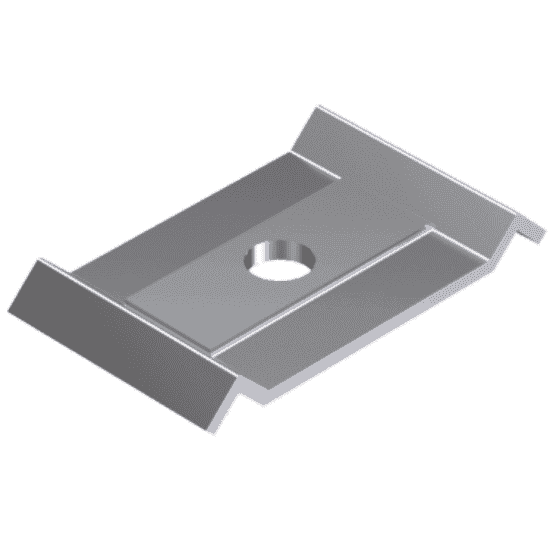 M10 Suspension Clamp / Central Support – Electro Zinc (EZ)