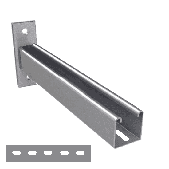 450mm – Slotted Cantilever Arms HDG