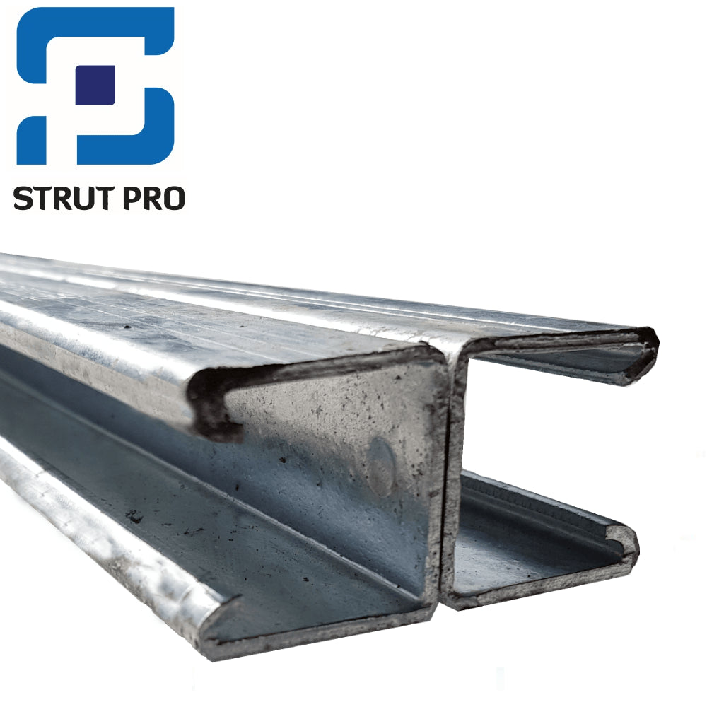 41mm Plain Back to Back Channel – Hot Dipped Galvanised – 3 Metre