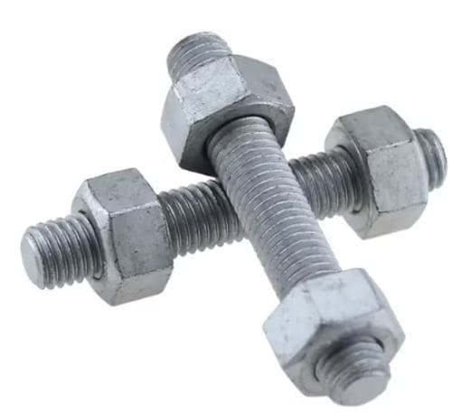 3/4 UNC X 150MM STUDBOLTS A320 GR L7M / A194 GR 7M HOT DIPPED GALV C/W NUTS AND WASHERS