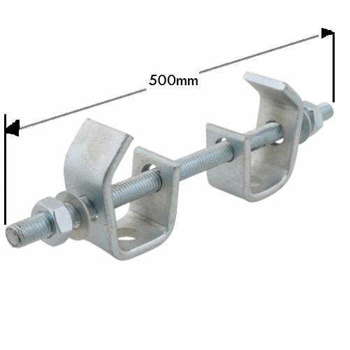500mm Heavy Duty Beam Clamp Assembly