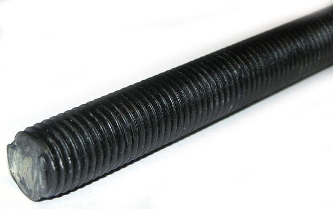 1/2 UNC X 10 FT (3MTRS) MILD STEEL SELF COLOUR THREADED ROD