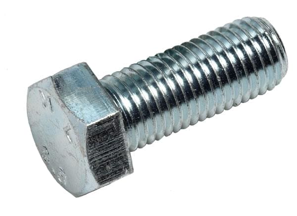 M33 x 120 HEXAGON HEAD SET SCREWS HIGH TENSILE GRADE 8.8 BRIGHT ZINC PLATED, DIN 933