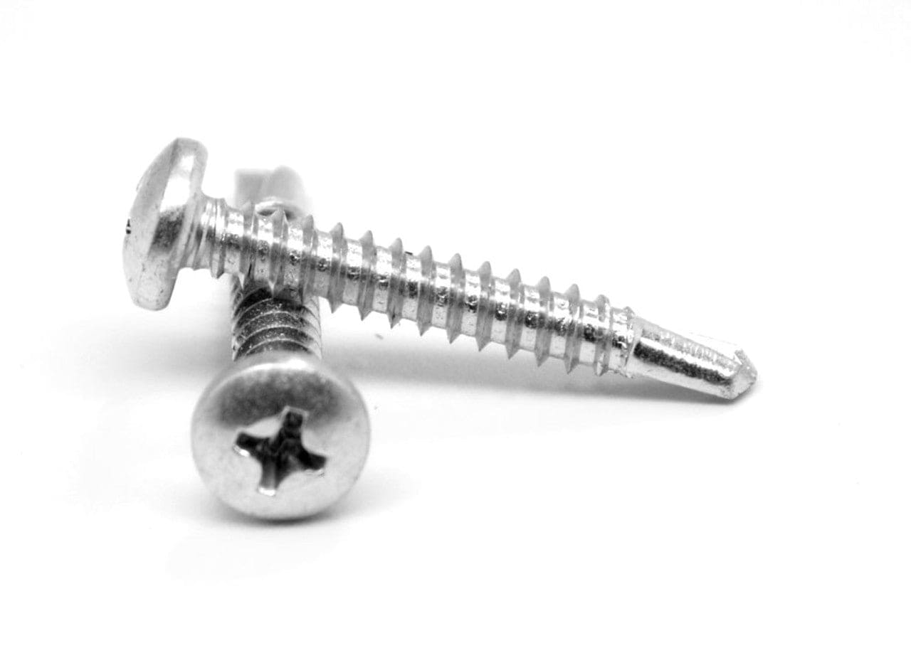 4.8 X 25 PAN POZI SELF DRILLING SCREWS BZP (8g) - 100pc