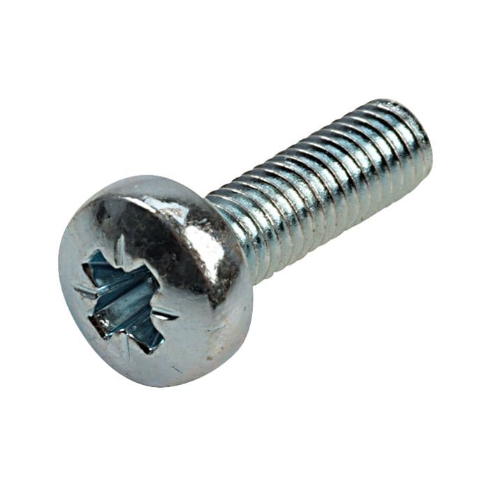 M3 X 35 PAN POZI MACHINE SCREW BZP