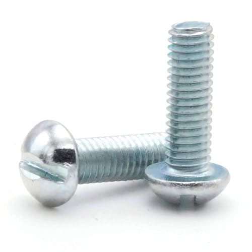 1/4 BSF X 1 SLOTTED ROUND HEAD MACHINE SCREW BZP