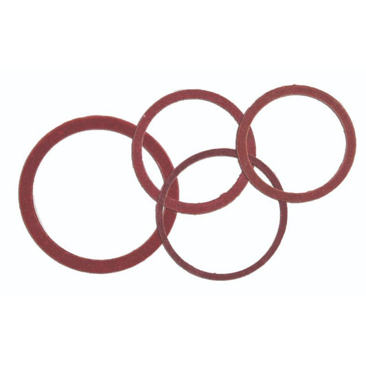 M20 x 24 O/D X 1.5MM THICK RED FIBRE SHIM WASHER ( pack of 100 )
