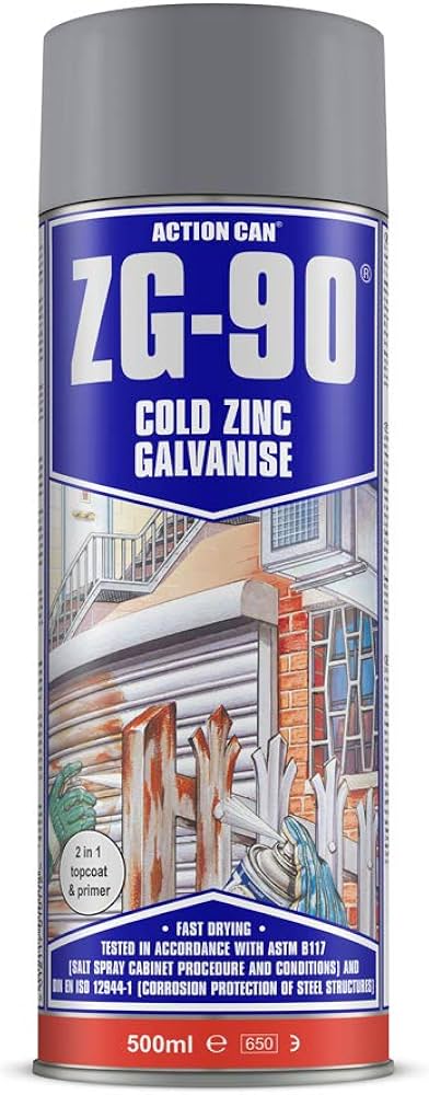 Action Can ZG-90 Rapid Dry Galvanise Spray 500ml