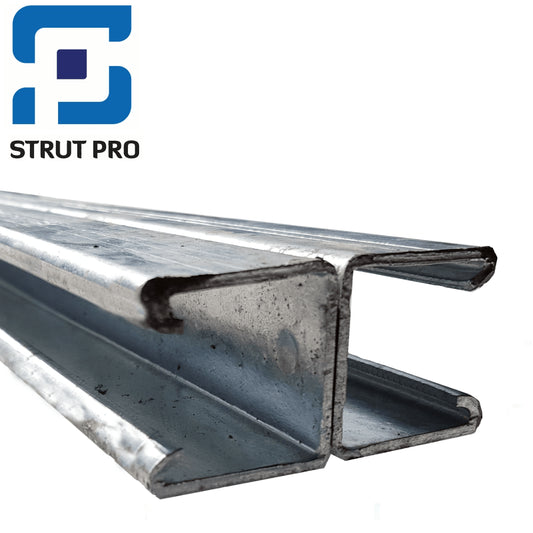 41mm Plain Back to Back Channel – Hot Dipped Galvanised – 3 Metre