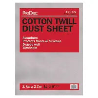 12 x 9 Cotton Twill Dust Sheet