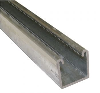 41MM PLAIN (UN-DRILLED) CHANNEL HOT DIPPED GALVANISED - 3mtr