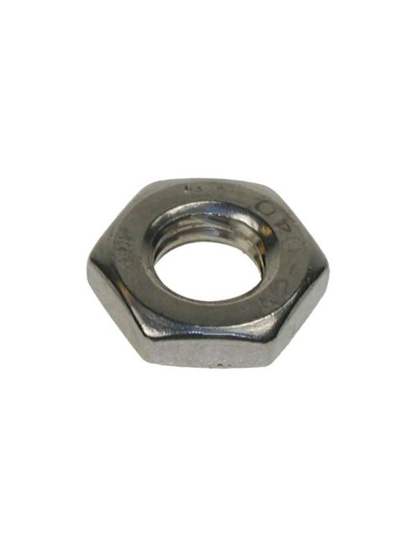 M12 x 1mm Pitch A2 304 St/st Half Nut Din439