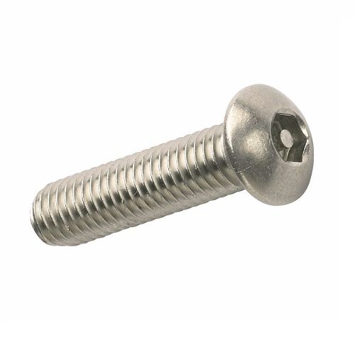 M8 X 25 A2 STAINLESS STEEL PIN HEX BUTTON SECURITY SCREW