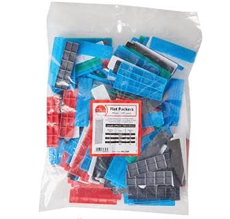 100 X 28MM ASSORTED FLAT PACKERS TIMCO (200off)