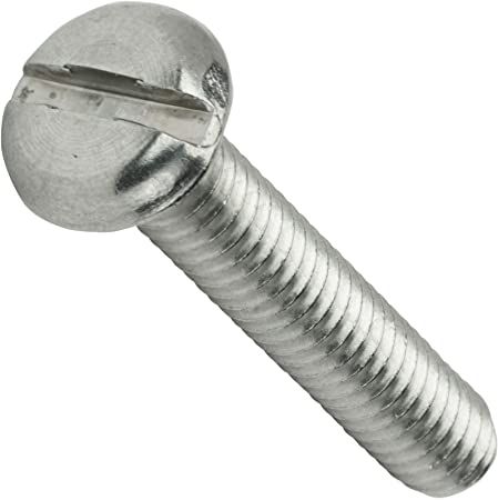 M2.5 X 8 A2 STAINLESS STEEL PAN SLOTTED MACHINE SCREW