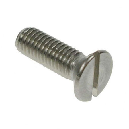 M6 X 12 A2 STAINLESS STEEL SLOTTED CSK MACHINE SCREW